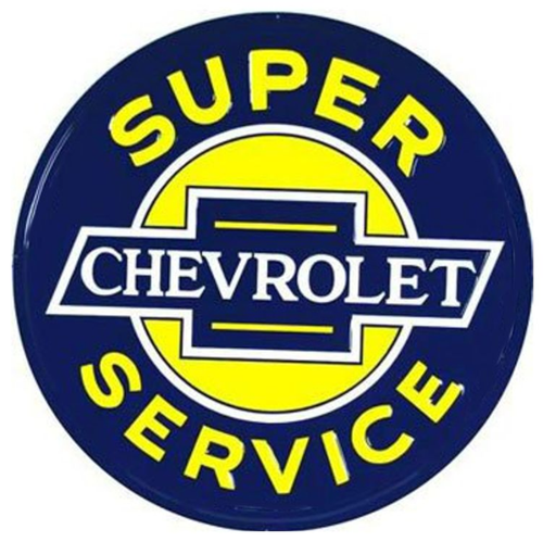 HangTime Chevrolet Super Service Nostalgic 24 inch Garage Sign