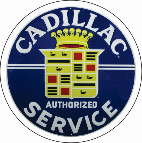 HangTime Cadillac Service Nostagic 24 inch Garage Sign