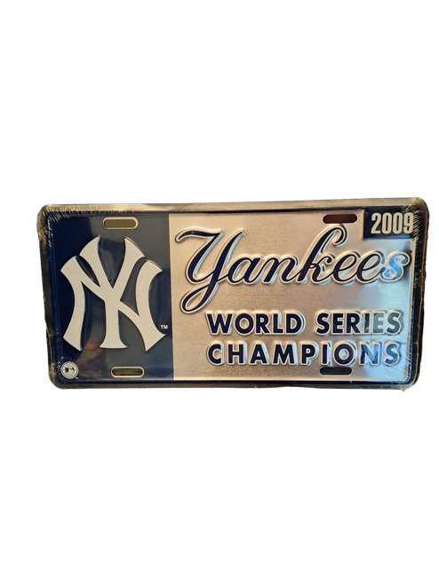 HangTime MLB New York Yankees 2009 World Series Champs License Plate