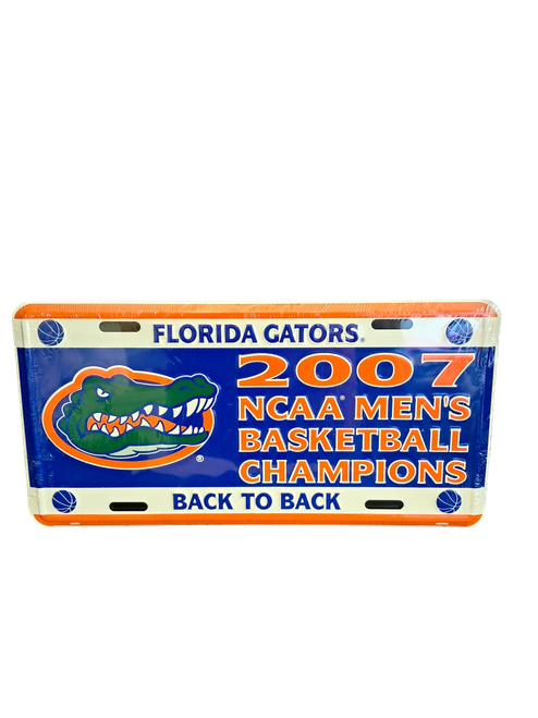 HangTime Florida NCAA 2007 National Men's Basketball Champs 6x12 License Plate