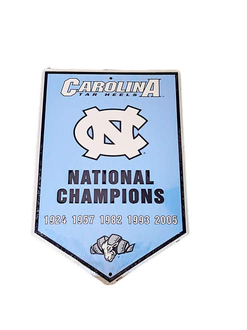HangTime UNC Tarheels 2005 NCAA National Champs 12x18 Banner