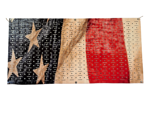 Hangtime American Flag Grid Style Wall Hanging