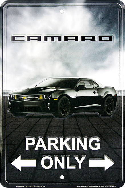HangTime Camaro Parking Only 8 x 12 Metal Sign