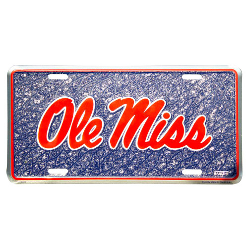 HangTime University of Mississippi - Ole Miss Rebels  Mosaic license plate