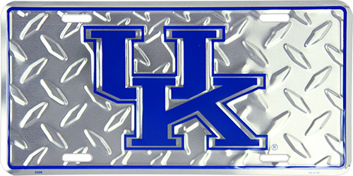 HangTime University of Kentucky - Kentucky Wildcats 6x12 Diamond Background License Plate