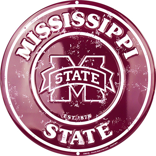 Miss State Nostalgia Sign Circular Sign