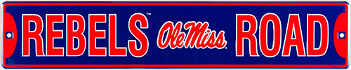 HangTime University of Mississippi - Ole Miss Rebels 5x24 Street Sign