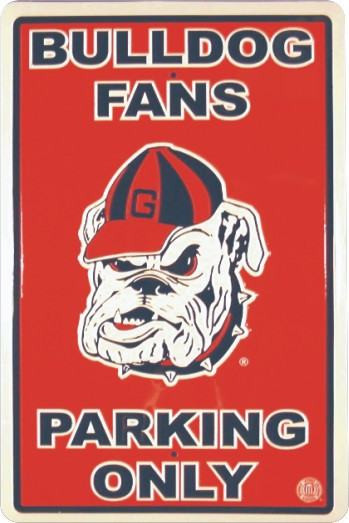 HangTime University of Georgia - Georgia Bulldogs 12x18 Parking Sign