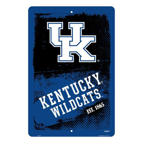 Hangtime University of Kentucky - Kentucky Wildcats 12 x 18 Grunge Parking Sign