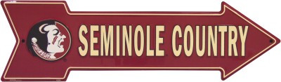 HangTime Florida State University - FSU Seminoles - SEMINOLE COUNTRY 6 x 20 inch Arrow Sign
