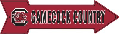 HangTime University of South Carolina - South Carolina Gamecocks - GAMECOCK COUNTRY 6 x 20 inch Arrow Sign