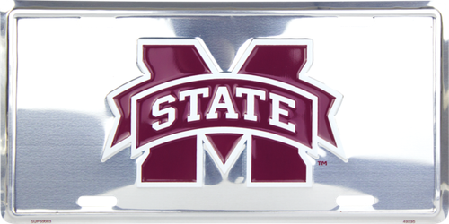 HangTime Mississippi State University - MSU Bulldogs 6 x 12 inch Super Stock License Plate