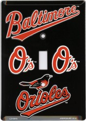 HangTime MLB Baltimore Orioles 4x6 Single Lilght Switch Cover