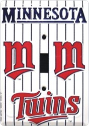 HangTime MLB Minnesota Twins 4x6 Single Light Switch Cover