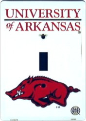 HangTime University of Arkansas - Arkansas Razorbacks Single Light Switch Cover