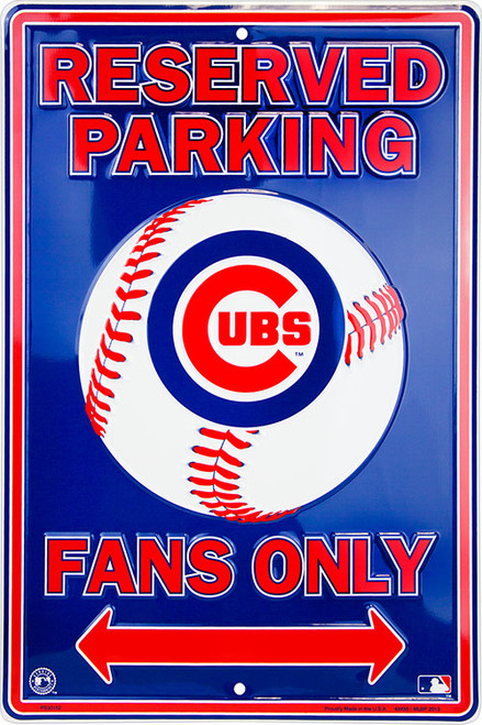 HangTime Chicago Cubs Fan Parking Only - Parking Sign