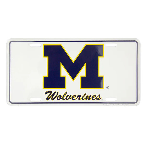 HangTime University of Michigan - Michigan Wolverines Classic License Plate