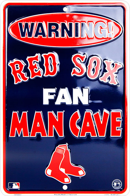 HangTime MLB Boston Red Sox Fan Cave Parking Sign