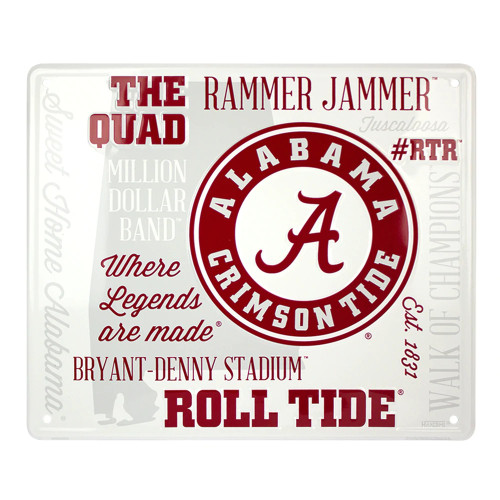 HangTime University of Alabama - Alabama Crimson Tide 12 x 14 inch Fan Cloud Sign