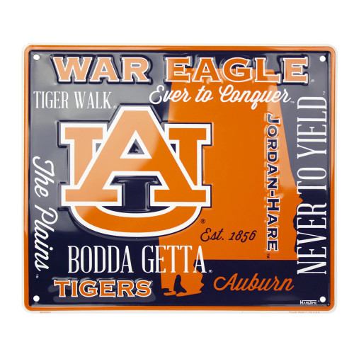 HangTime Auburn University - Auburn Tigers - 12 x 14 inch Fan Cloud Sign