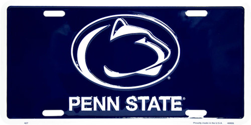HangTime Penn State - Nittany Lions - Blue Bkgrnd License Plate