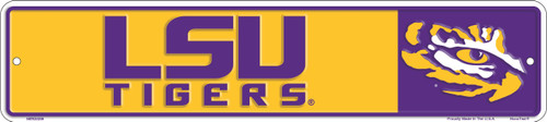 HangTime Louisiana State University - LSU Tigers 4x18 Street Sign