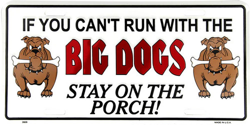 HangTime University of Georgia - UGA Bulldogs - Big Dogs 6x12 License Plate