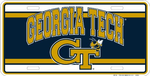 HangTime Georgia Tech - Georgia Tech Yellow Jackets 6x12 License Plate
