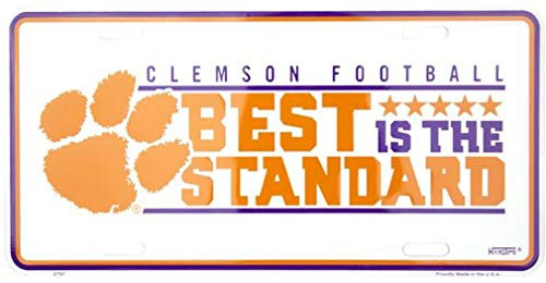 HangTime Clemson University - Clemson Tigers - BEST IS THE STANDARD 6x12 License Plate