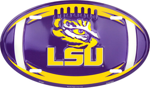 HangTime Louisiana State University - LSU Tigers 7x12 Oval Plate