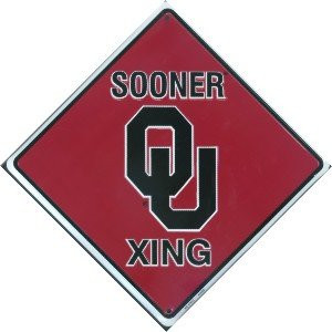 HangTime University of Oklahoma - Oklahoma Sooners 12x12 Crossing Sign