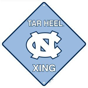 HangTime Univeristy of North Carolina - North Carolina Tarheels 12x12 Crossing Sign