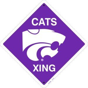 Hangtime Kansas State University - Kansas State Wildcats 12x12 Crossing Sign