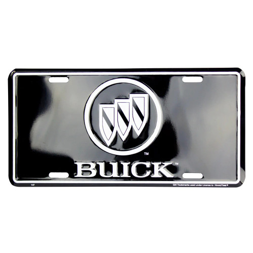 Hangtime Buick Logo on Black 6x12 License Plate