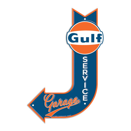 HangTime Gulf Service 11.5 x 17.5 inch J Arrow Sign