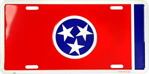 HangTime Tennessee State Flag 6x12 License Plate