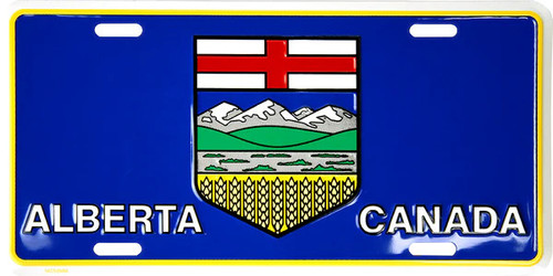 HangTime Alberta Canada Flag 6x12 License Plate