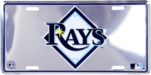 HangTime MLB Tampa BayDevil Rays 6x12 Super Stock License Plate