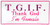 HangTime TGIF - Thank God I'm Female 6x12 License Plate