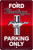 HangTime Ford Mustang Parking Only 8x12 inch Sign Rapid Red