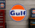 HangTime Gulf Oil garage sign 24 inches in diameter
