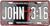 HangTime John 3:16  6x12 inch Religious license plate