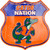 University of Florida - Gator Nation Twelve inch 12 inch die cut route sign