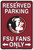 HangTime Florida State Seminoles 8 x 12 embossed metal parking sign
