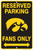 Hangtime Iowa Hawkeyes 8 x 12 Embossed Metal parking sign