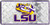 HangTime Louisiana State University - LSU Tigers 6x12 Diamond Background License Plate