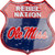 HangTime University of Mississippi - Ole Miss Rebels - REBEL NATION 12x12 Die Cut Route Sign