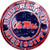 Ole Miss Rebels 12 Inch Embossed Metal Nostalgia Circular Sign
