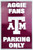 HangTime Texas A&M University - Texas A&M Aggies Parking Sign