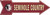 HangTime Florida State University - FSU Seminoles - SEMINOLE COUNTRY 6 x 20 inch Arrow Sign